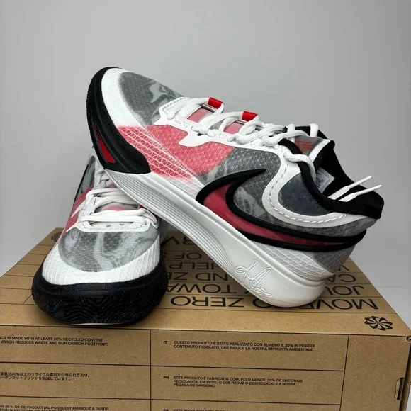 ‼️SOLD‼️Kyrie 8 White University Red - Picture 1 of 8
